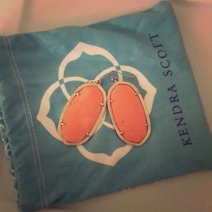 Coral Danielle Kendra Scott earrings